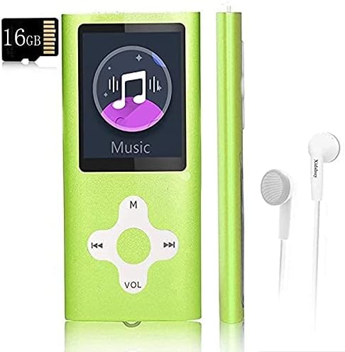 Mp3 Player,Music Player with a 16 GB Memory Card Portable Digital Music Player/Video/Voice Record/FM Radio/E-Book Reader/Photo Viewer/1.8 LCD