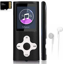 Load image into Gallery viewer, Mp3 Player,Music Player with a 16 GB Memory Card Portable Digital Music Player/Video/Voice Record/FM Radio/E-Book Reader/Photo Viewer/1.8 LCD