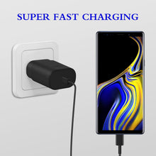 Load image into Gallery viewer, Type C Charger 25W Type C Fast Charging Block with 6ft USB C Charger Cable Compatible with Galaxy S25 S24 S23 S22 S21+/Phone 17/16/16 Pro Max/15/15 Pro Max/15 Plus-Black