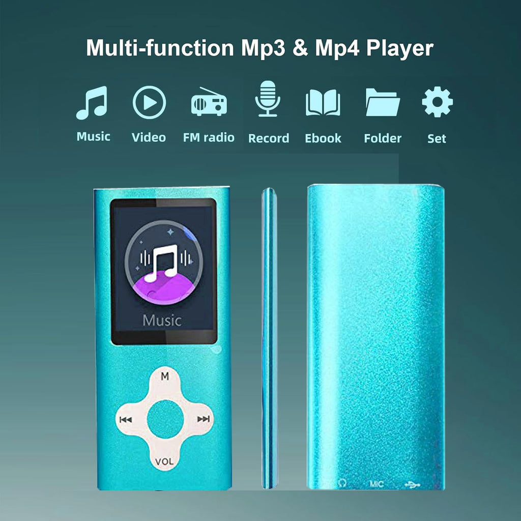 Mp3 Player,Music Player with a 16 GB Memory Card Portable Digital Music Player/Video/Voice Record/FM Radio/E-Book Reader/Photo Viewer/1.8 LCD