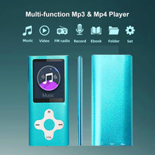 Load image into Gallery viewer, Mp3 Player,Music Player with a 16 GB Memory Card Portable Digital Music Player/Video/Voice Record/FM Radio/E-Book Reader/Photo Viewer/1.8 LCD
