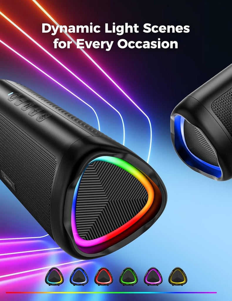 Bluetooth Speaker with HD Sound, Portable Wireless, IPX5 Waterproof, Up to 20H Playtime, TWS Pairing, BT5.3, for Home/Party/Outdoor/Beach, Electronic Gadgets, Birthday Gift