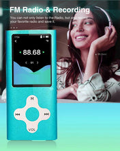 Load image into Gallery viewer, Mp3 Player,Music Player with a 16 GB Memory Card Portable Digital Music Player/Video/Voice Record/FM Radio/E-Book Reader/Photo Viewer/1.8 LCD