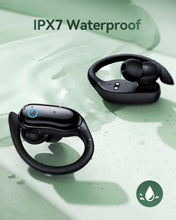 Load image into Gallery viewer, Active Noise Cancelling Ear Buds Wireless Earbuds 96hrs Playback Bluetooth Headphones Dual Battery Display Stereo Bass Earphones with Earhooks Microphone IPX7 Waterproof for Sports/Workout