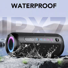 Load image into Gallery viewer, Portable Bluetooth Speaker, Bluetooth 5.4 Speaker, 30W Dual Speaker, 2.0 Channel, Deep Bass, 30H Playtime, Colorful RGB Lights, IPX7 Waterproof, TWS pairing for Outdoor/Home/Party/Travel, Gift Ideas